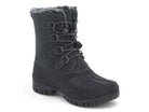 Women's Gray Faux Suede Snow Boot
