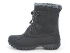 Women's Gray Faux Suede Snow Boot