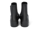 Women's Black Matte Platform Rain Boot