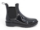 Women's Black Glossy Rain Boot