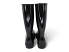 Women's Black Glossy Tall Rain Boot