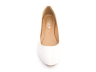 Women's White Betty Flat