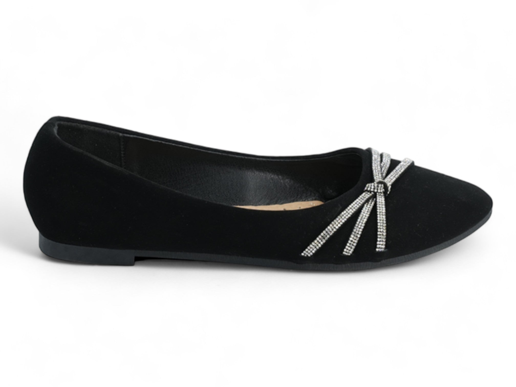 Women's Black Jenna Flat