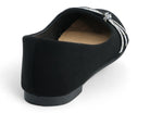 Women's Black Jenna Flat