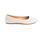 Women's Silver Cathy Flat