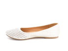 Women's Silver Cathy Flat