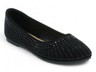 Womens Black Roberta Flat