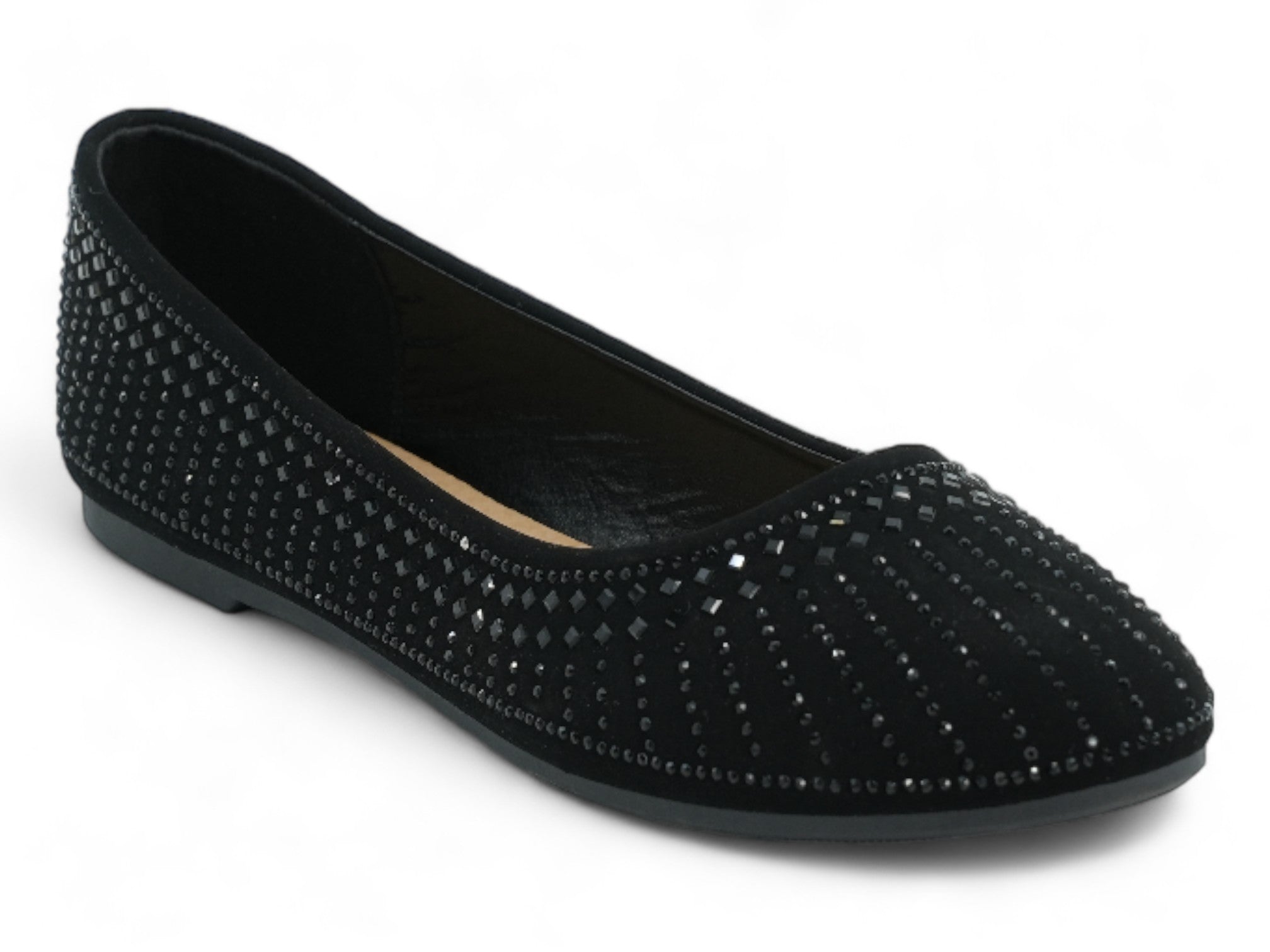 Womens Black Roberta Flat