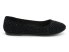Womens Black Roberta Flat