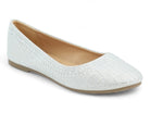Women's Silver Roberta Flat