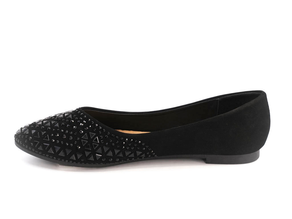 Women's Black René Flat
