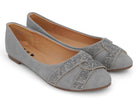 Women's Gray Greylin Flat
