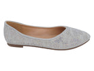 Women's Silver Gretchen Flat