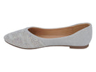 Women's Silver Gretchen Flat