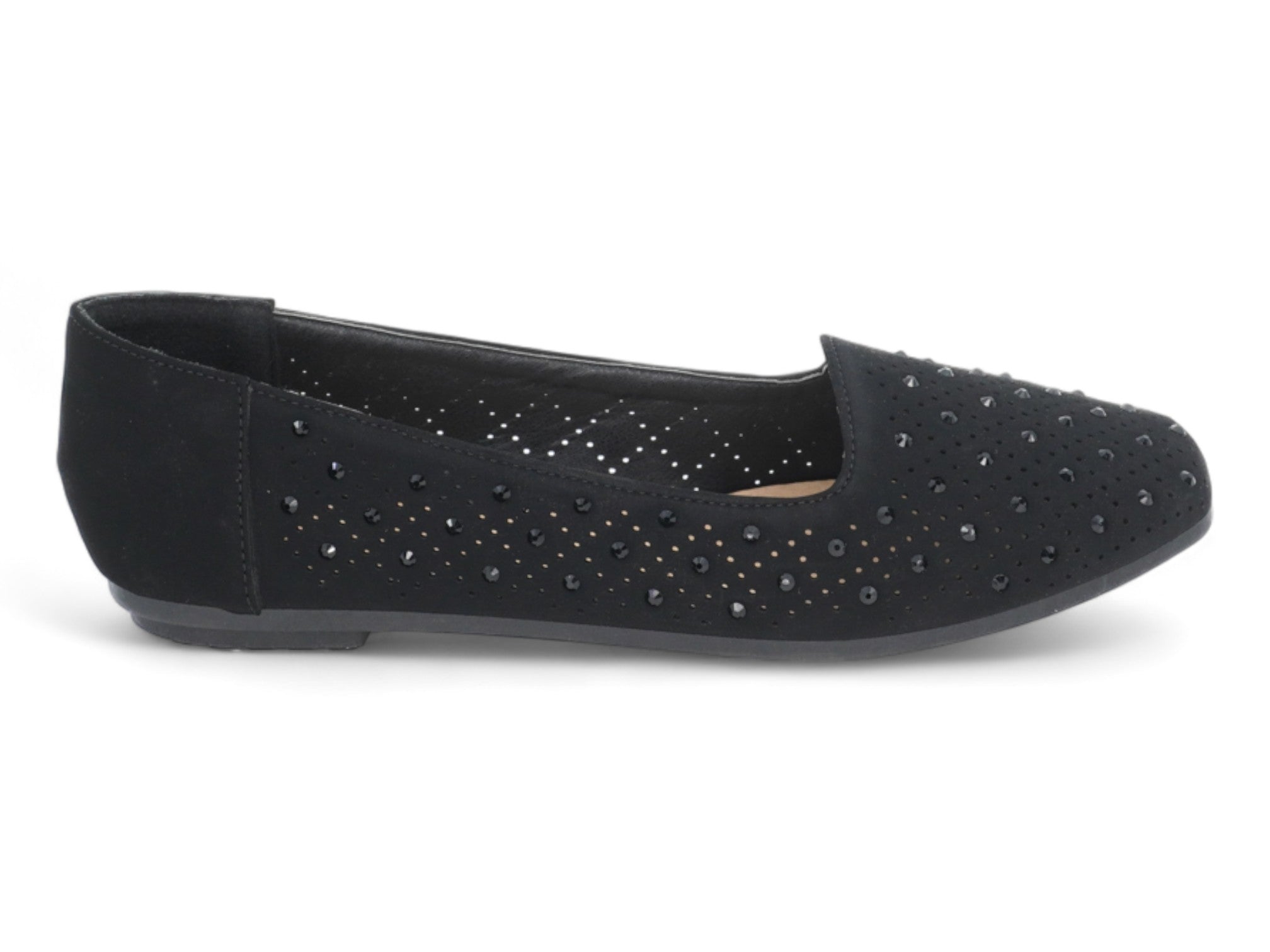 Women's Black Stevie Flat