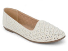 Women's White Stevie Flat