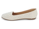 Women's White Stevie Flat