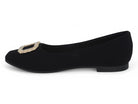 Women's Black Anne Flat