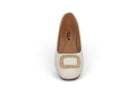 Women's Cream Anne Flat