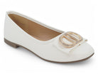 Women's White Katherine Flat