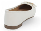 Women's White Katherine Flat
