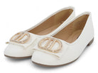 Women's White Katherine Flat