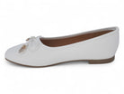 Women's White Evie Flat