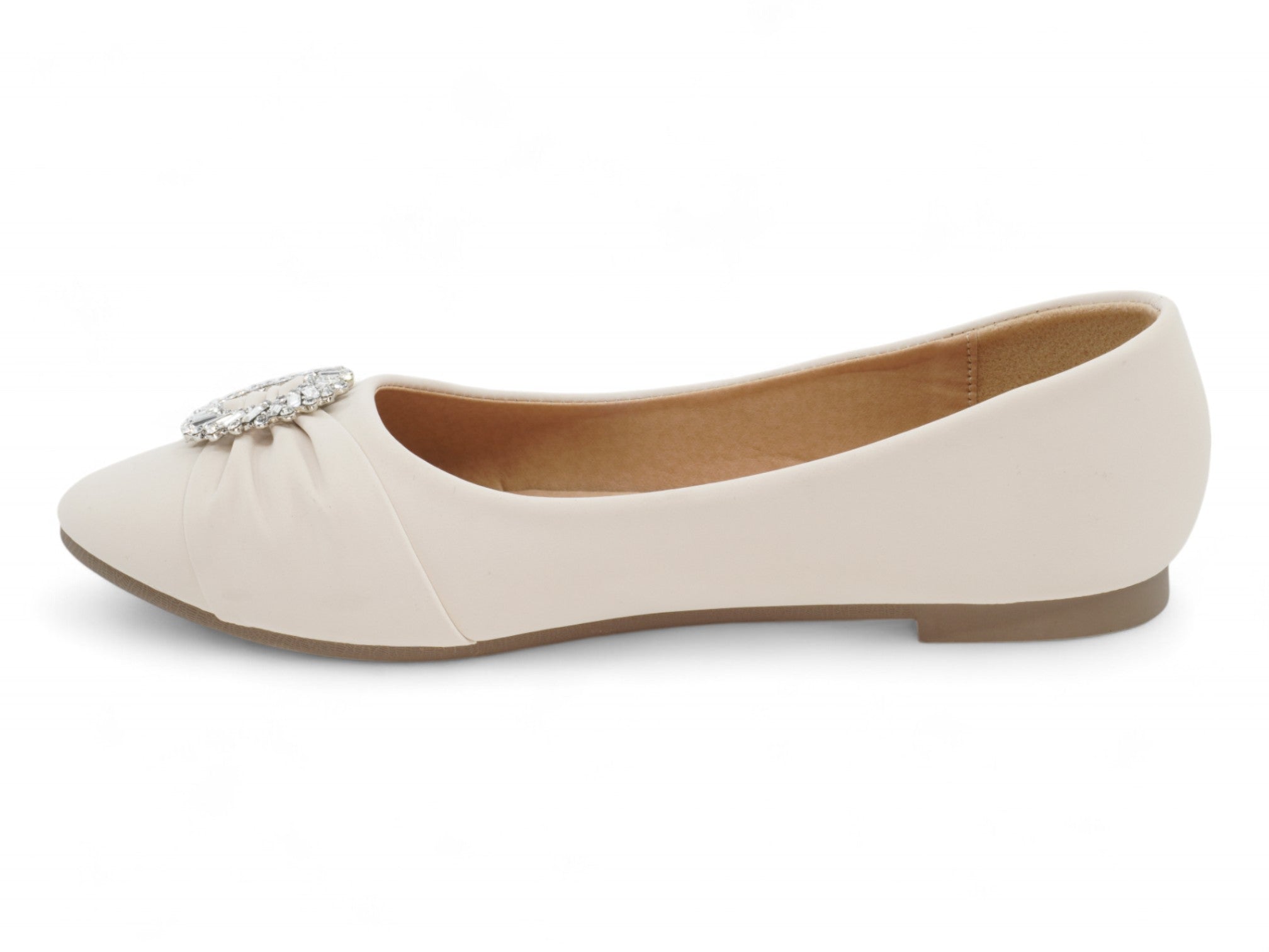 Women's Beige Adelaide Flat