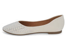 Women's White Adelyn Flat