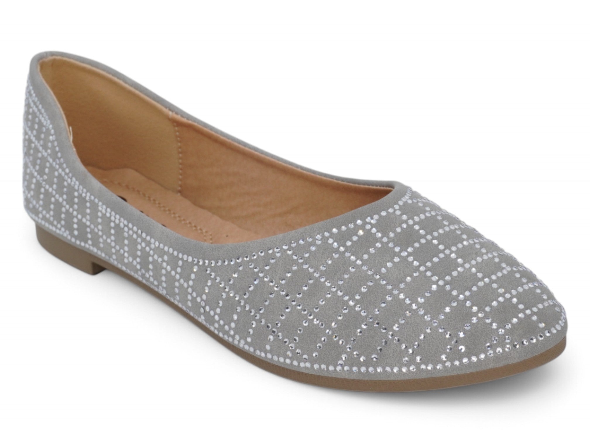 Women's Gray Adelyn Flat