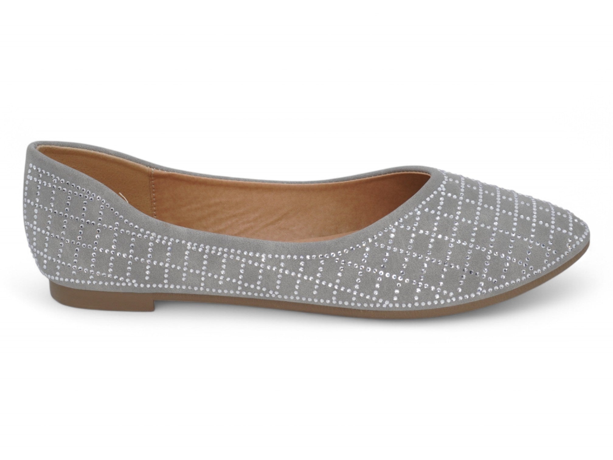 Women's Gray Adelyn Flat