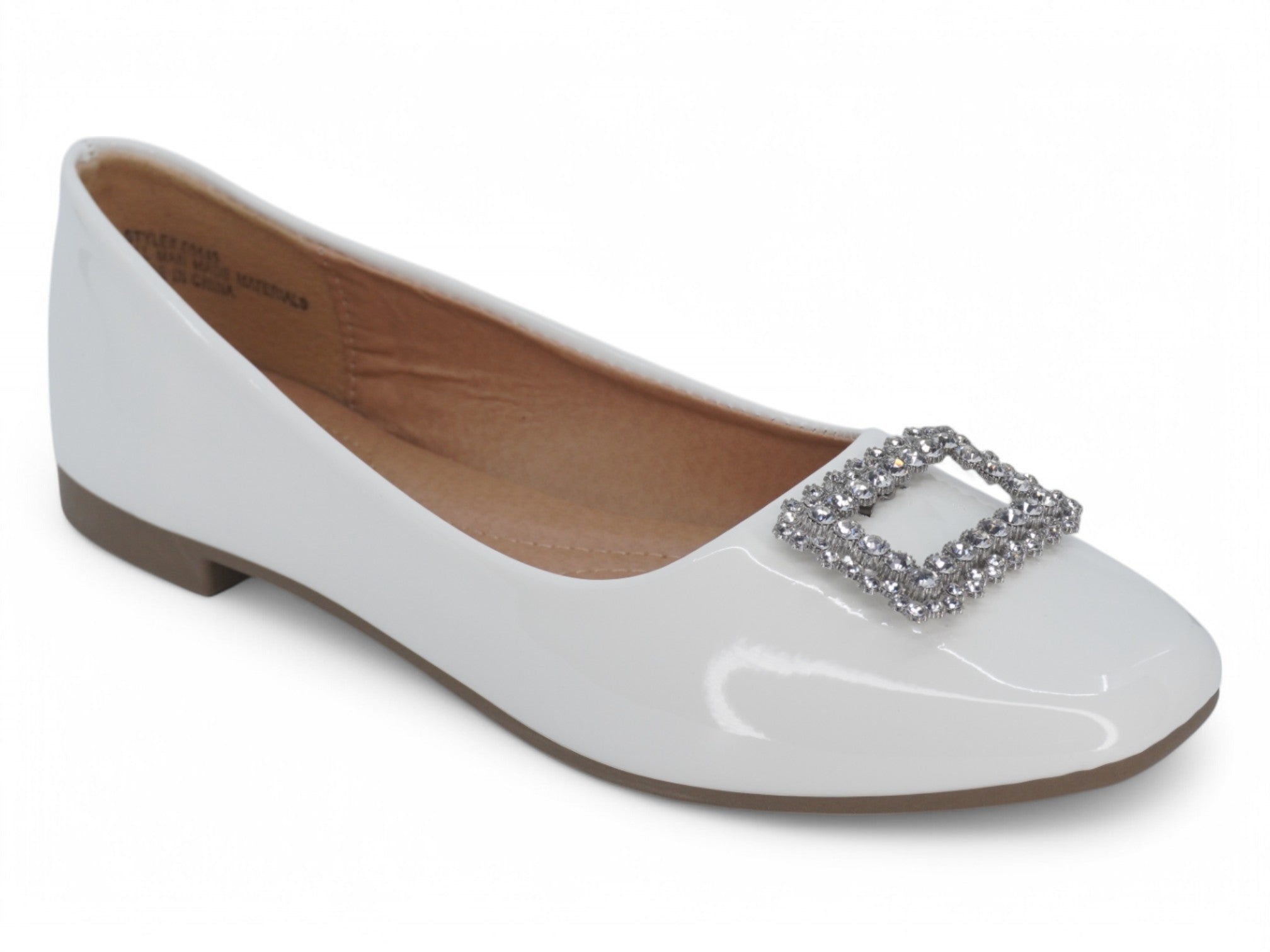 Women's White Nora Flat
