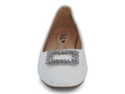 Women's White Nora Flat