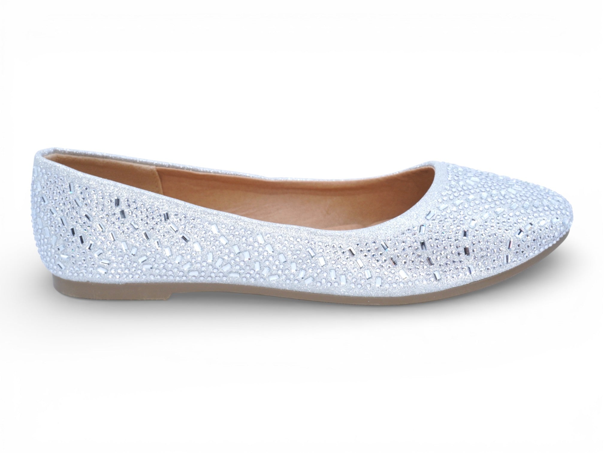 Women's Silver Alexandria Ballerina Flat