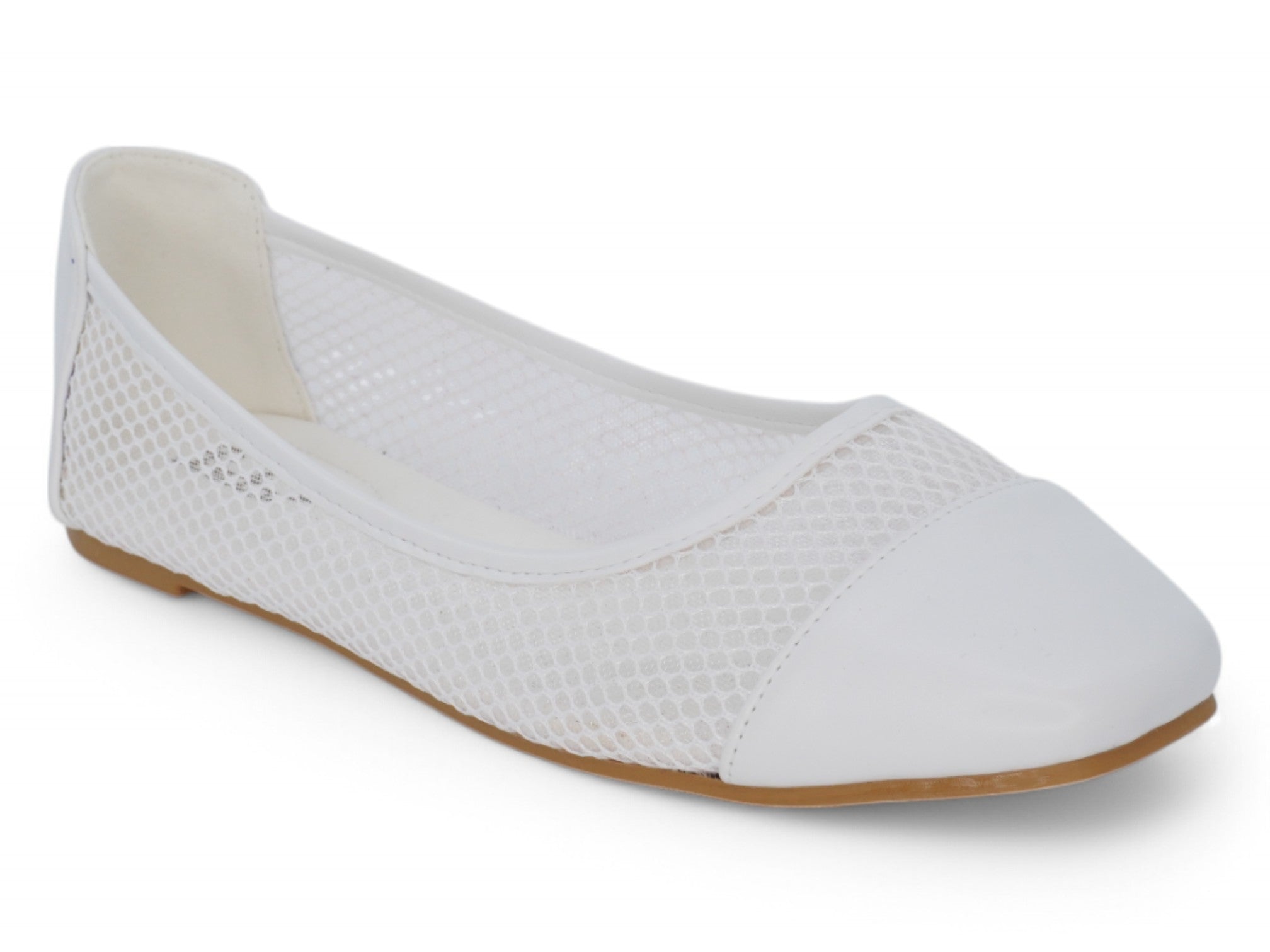 Women's White Noor Flat