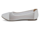 Women's White Ashlyn Flat