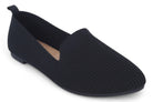Women's Black Fly Knit Flat