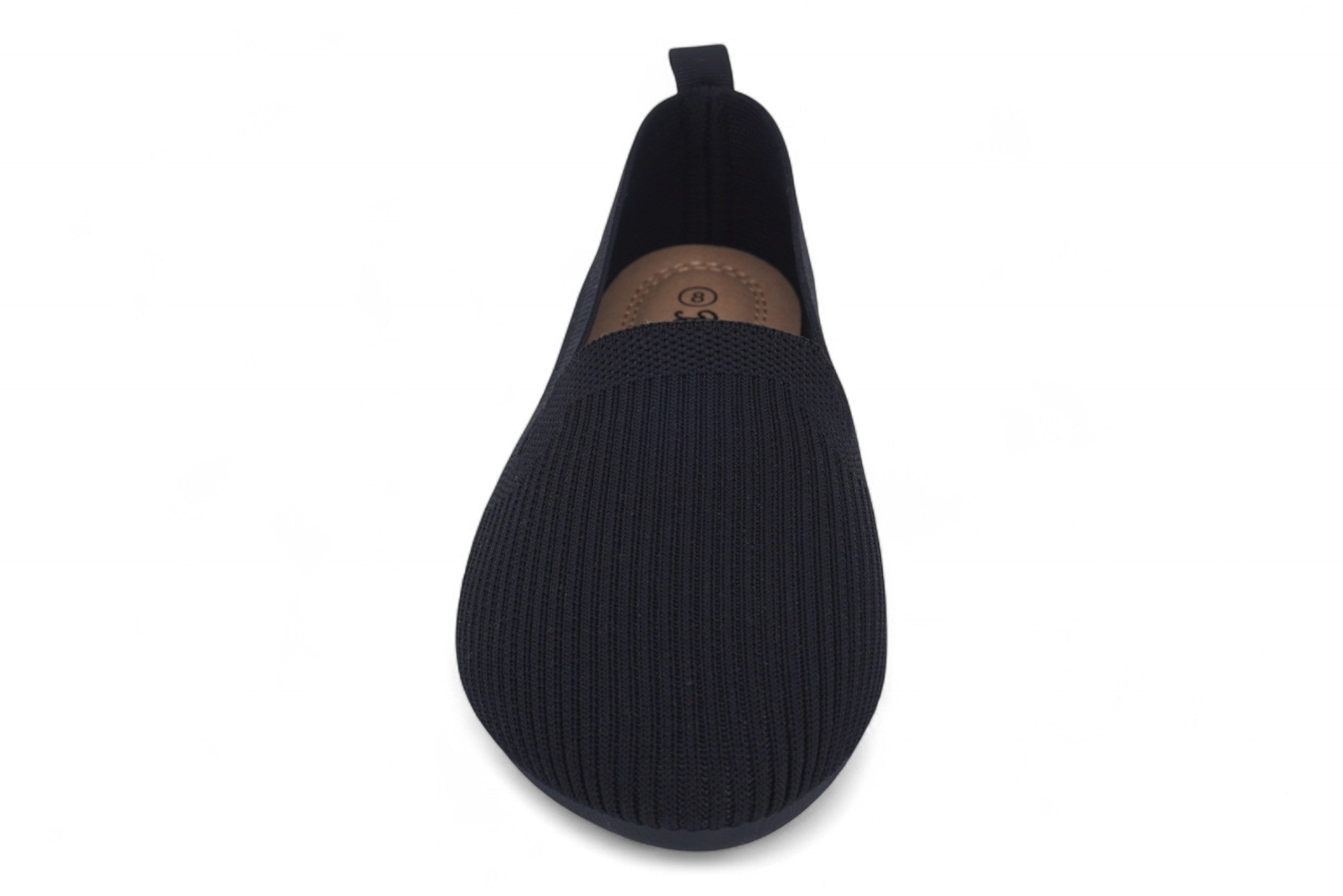 Women's Black Fly Knit Flat