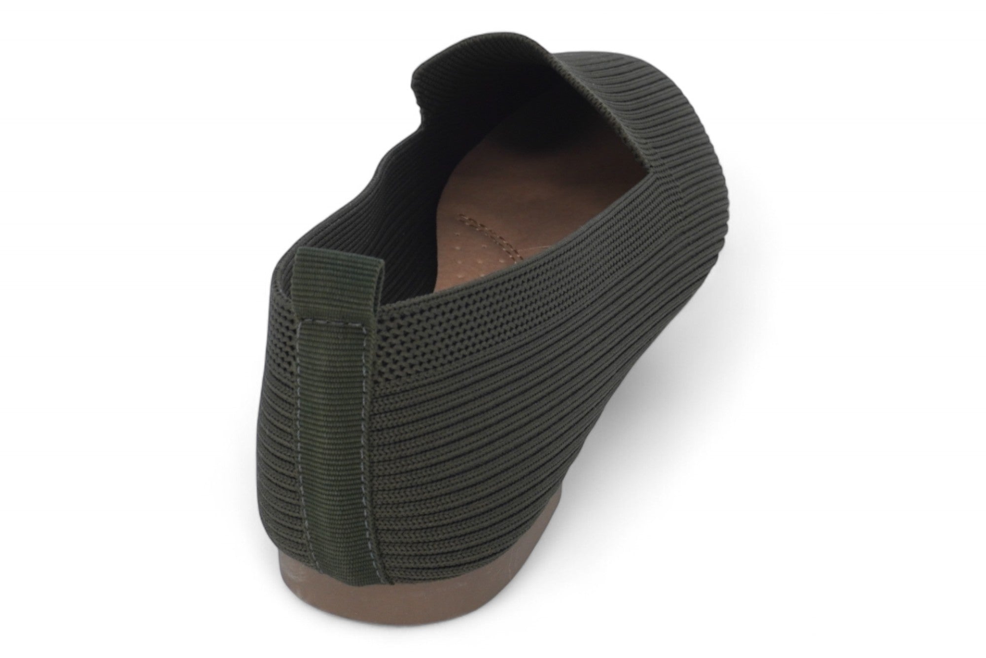 Women's Olive Fly Knit Flat
