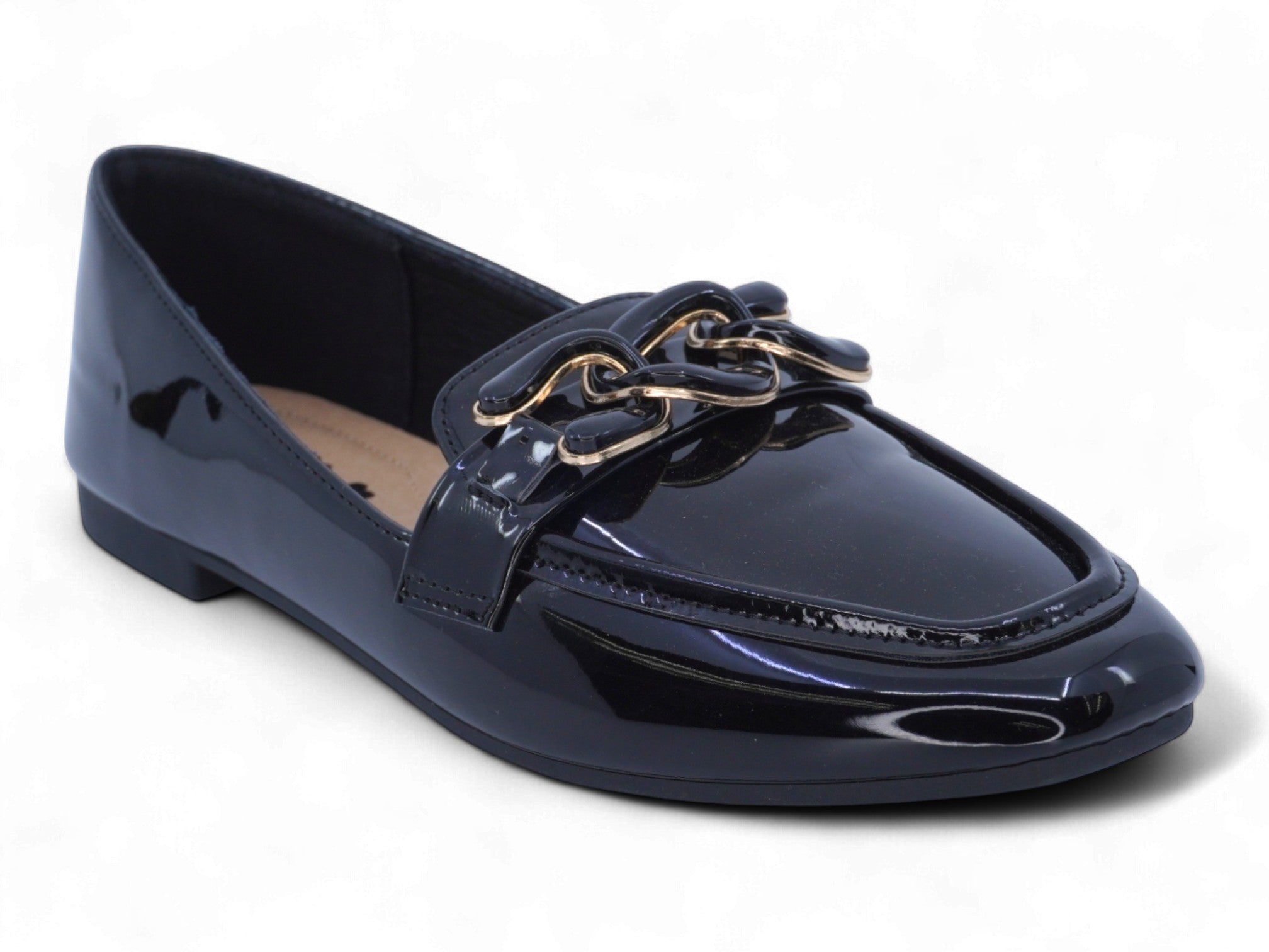 Women's Black Patent Demtra Flat