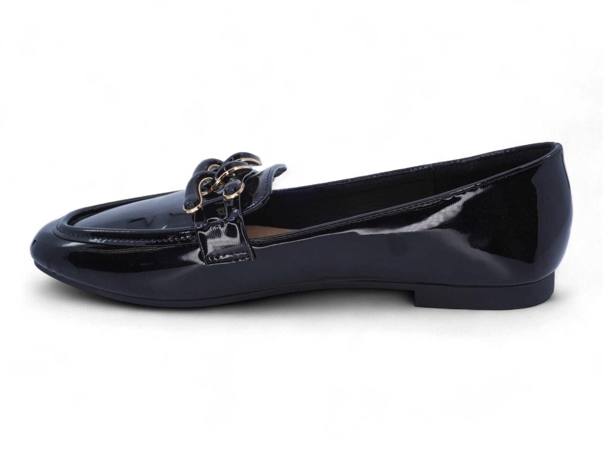 Women's Black Patent Demtra Flat
