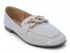 Women's Ivory Patent Demetra Flat
