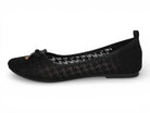 Women's Black Houndstooth Ballerina Flat