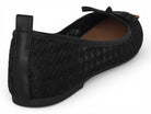 Women's Black Houndstooth Ballerina Flat