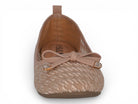 Women's Taupe Houndstooth Ballerina Flat