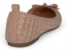 Women's Taupe Houndstooth Ballerina Flat