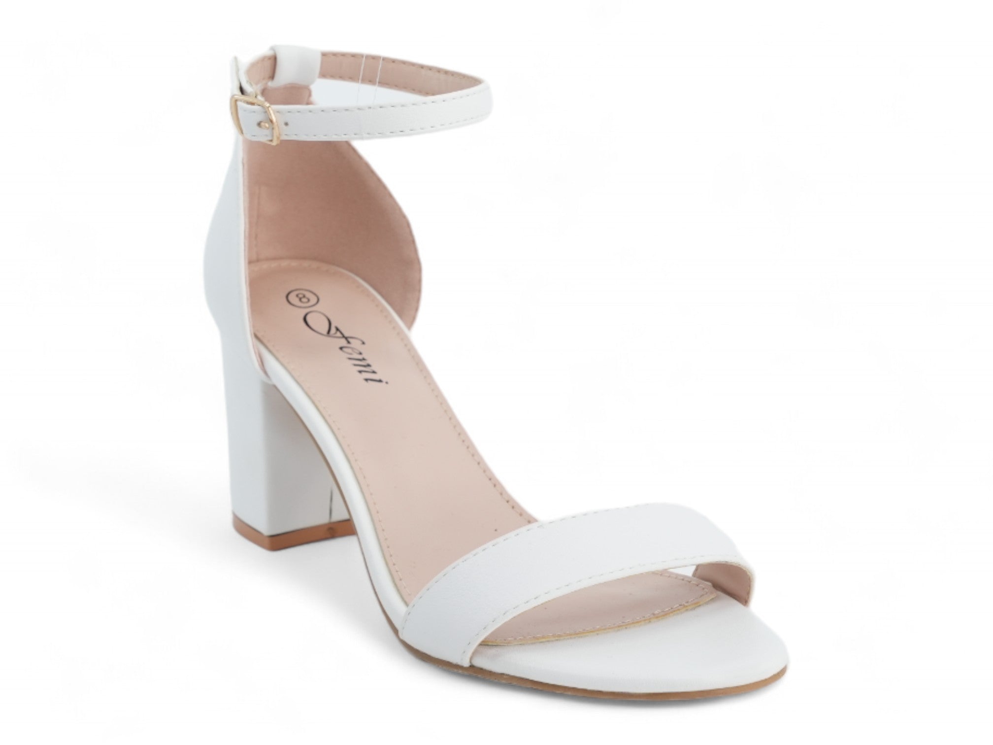 Women's White Zoe Heel