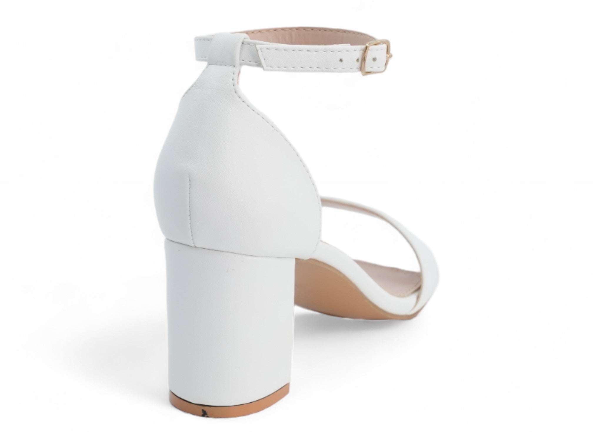 Women's White Zoe Heel