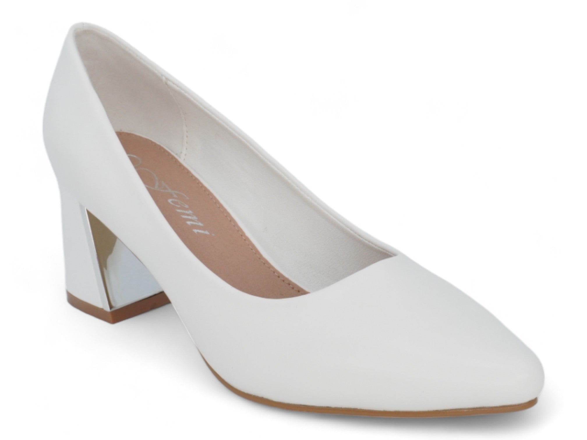 Women's White Sheri Heel
