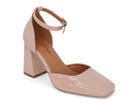 Women's Nude Patent Melinda Heel